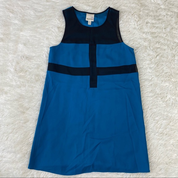 Nom de Plume Sleeveless Tunic Shift Dress Blue - Picture 3 of 9